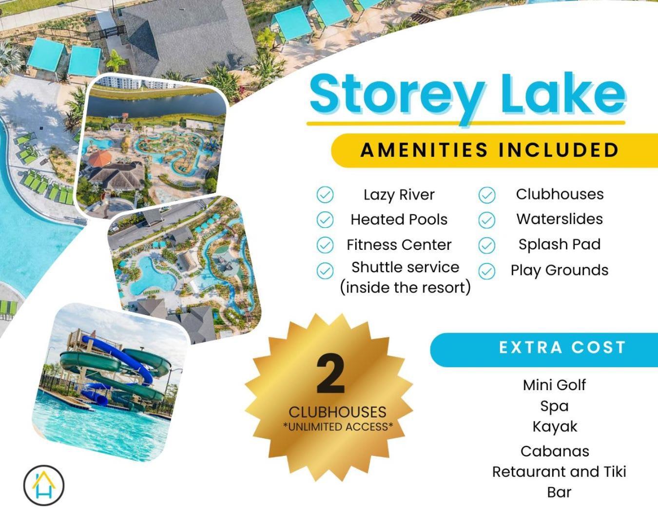 Gorgeous 2Br Lakeview Condo With Waterpark Kissimmee Luaran gambar